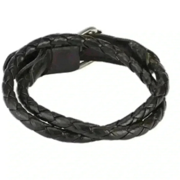 - GENUINE Leather Multi-Weaved Double Wrap - Picture 1 of 2